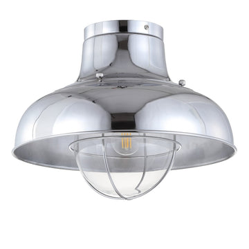 Cameron 13" Metal LED Semi Flush Mount - JONATHAN Y